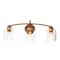 Hello Honey® Robert Stevenson Lighting Adrian Metal & Clear Glass 3-Light Vanity